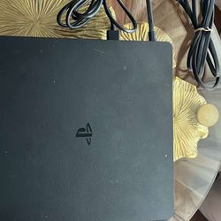 PS4 With Both Controllers And Charger