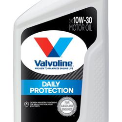 Valvoline Daily Protection 10W-30 Conventional Motor Oil 1 QT, Case of 6