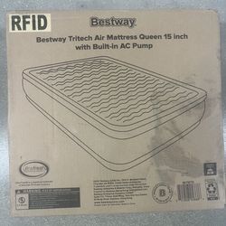 Air Mattress Queen 15" with Built-in Pump