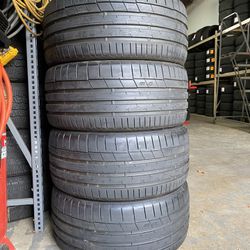 4) 275/40/20 Continental Extreme Contact Sport Tires.  Common size for Dodge Challenger and Charger.  New Condition!!  Tread measures 12/32   DOT 2721