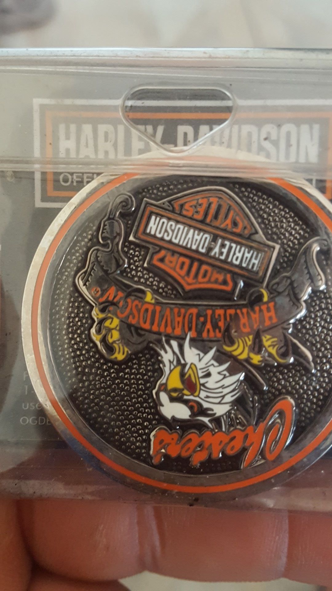 Chesters harley davidson - challenge coin