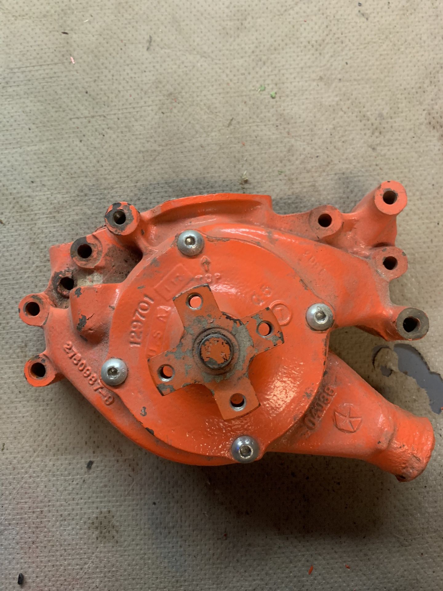 MOPAR 440 383 big block water pump housing