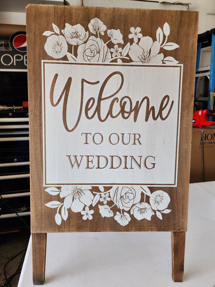 Welcome To Our Wedding Sign 