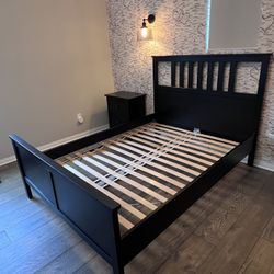 IKEA Hemnes Full Size Bed Frame, Black-brown