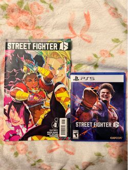 PS5 Street Fighter 6 with Comic book