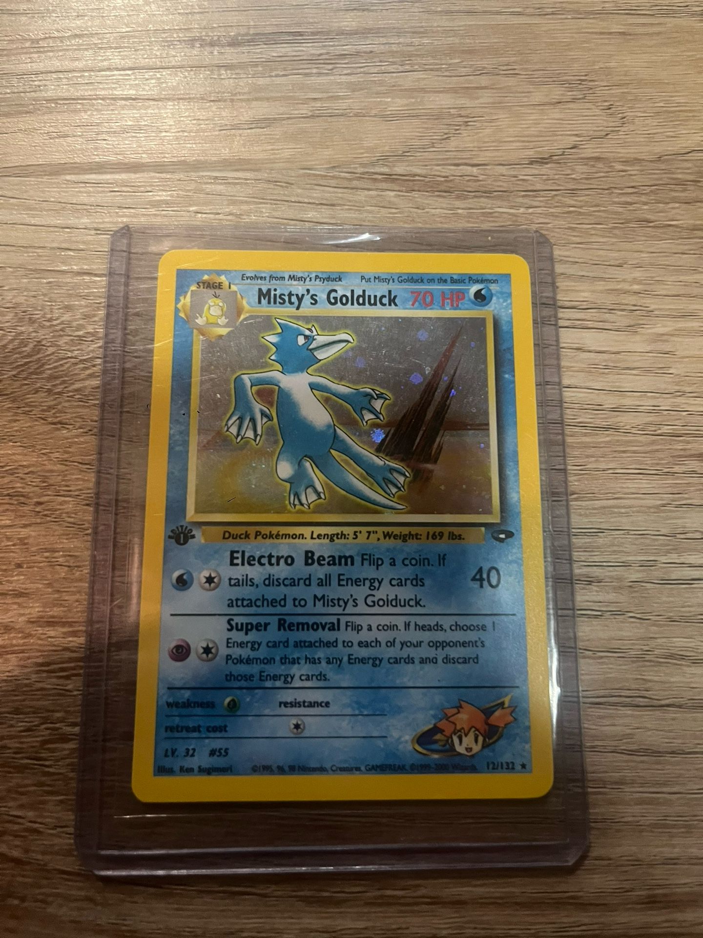 Misty’s Golduck 1st Edition Holographic Rare- Gym Challenge