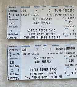 Air Supply and Little River Band tickets Air Supply and Little River Band tickets