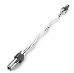 🔥💪Marcy 47" Inch Olympic Tricep Curl Bar Solid EZ Curl Bar W/ Collars 15lb Barbell💪🔥