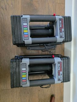 Adjustable Dumbbells/Bench - Powerblock Elite Exp 90 w/Bench