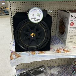 Kicker subwoofer n Rockford Fosga amp bundle