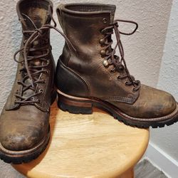 Frye Women’s Leather Logger Boots-7.5