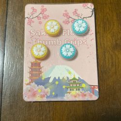 Nintendo Switch & Lite Sakura Flower Thumb Grip Caps Joystick Cap