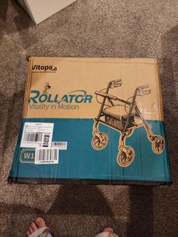 NIB- Vitopa Rollator Walker with seat