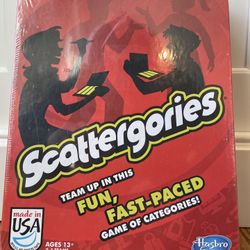 HASBRO - Scattergories Fun Fast Paced Game of Categories New Sealed. Ships out ASAP!