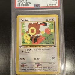 2001 P.M Neo Discovery Sentret 1st Edition #63 PSA 9