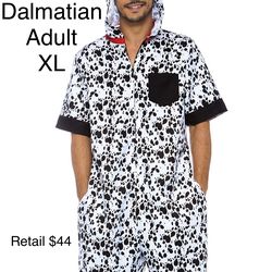 Dalmatian Dog Costume Adult Halloween 101 Days School XL
