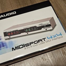 M-Audio Midisport 4x4 USB MIDI Interface 