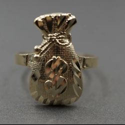 Money Bag Ring 10k