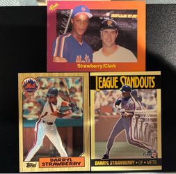 Lot of 3 Darryl Strawberry cards