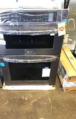 Brand New LG Electronics 30 in. Electric Convection and EasyClean Wall Oven with Built-In Microwave in Black Stainless Steel LY53