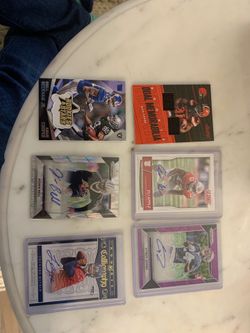 Autograph and jersey football cards