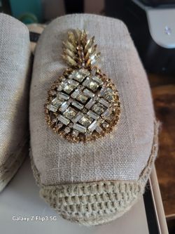 Pineapple Espadrilles Size 6.5 Like New