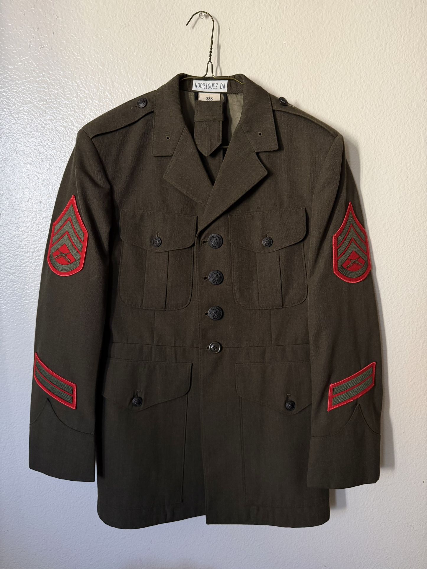 Service Alphas Jacket USMC Service Alpha Coat- Male 38S for Sale in Oceanside, CA - OfferUp