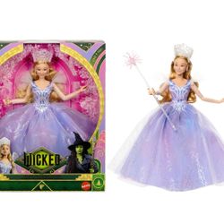 Glinda from Wicked For Good Movie the Good Witch Doll - Purple by Mattel NWB