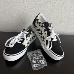 VANS Checkered Old Skool Black & White Shoes