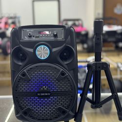 1100W 8” Party Speaker w/ FREE Mic and tripod