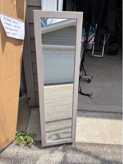 Over the door mirrored vanity