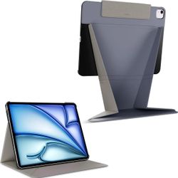 MAGEASY iPad Pro 11 M4 2024 Float Folio Stand Case Monitor Mode Dark Blue