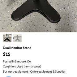 Dual Monitor Stand 