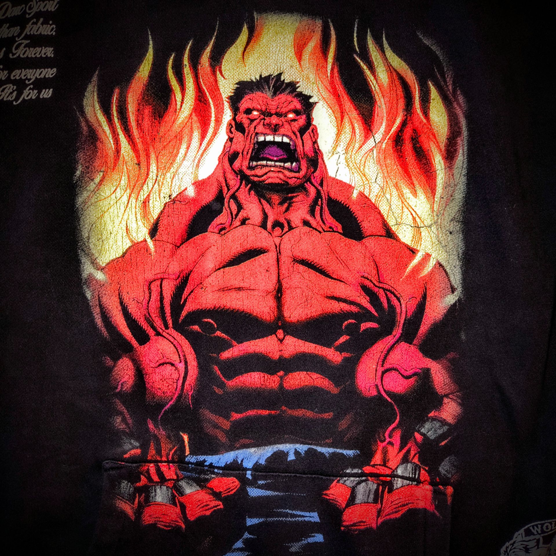 Rare Red Hulk Hoodie 2xl