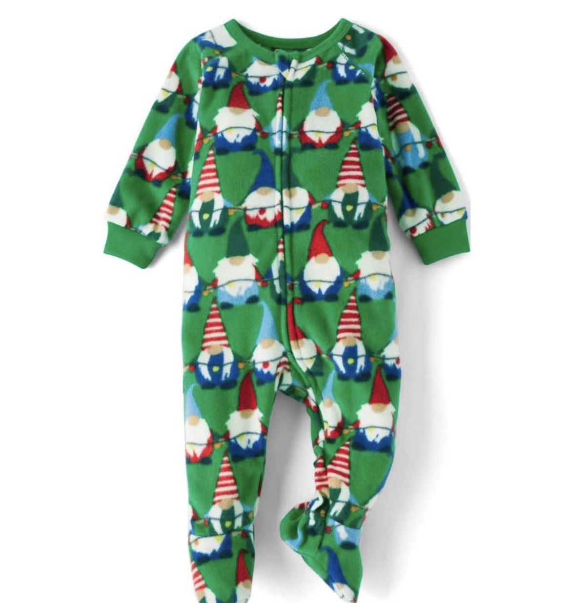 Gnomes Fleece Footed One Piece Pajamas size 3T