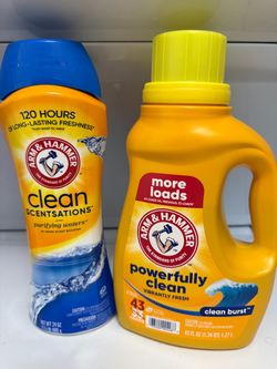 Arm & Hammer detergent and beads 2 x $6