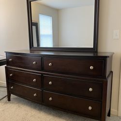 Ashley Furniture “Naomi” Dresser, Mirror, and Nightstand