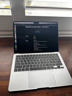 MacBook Air - 13.6 - 2022 M2 8GB/256GB/Silver