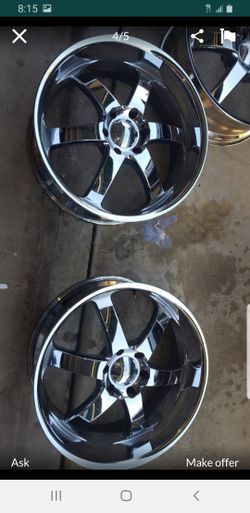 22 rims marca boss 6 hoyos para suv