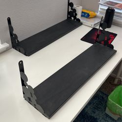 2 Black Shelves 