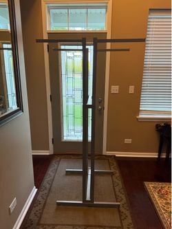 Used Commercial Double-Sided Clothing Display Rack Boutique Retail Store Fixture