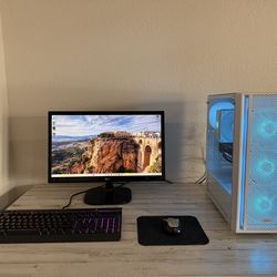 Beautiful White Mid-Tier Gaming PC