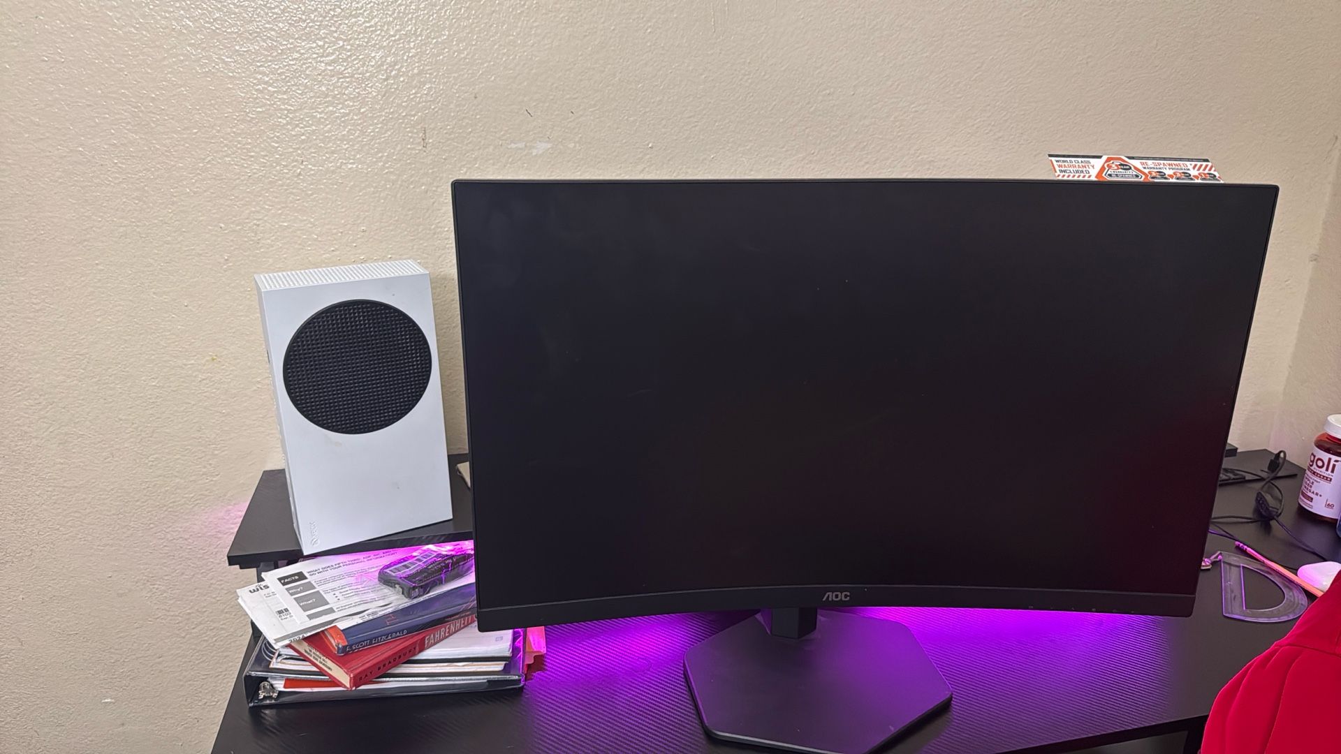 AOC 27” Curved Gaming Monitor, 180Hz, 0.5ms