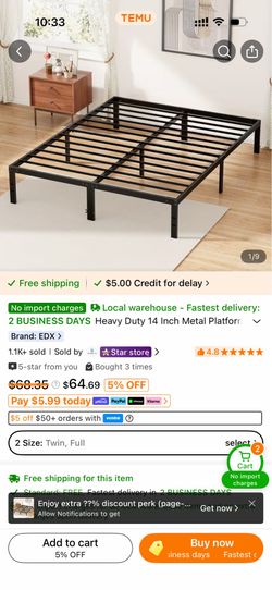 Bed Frame Queen Size