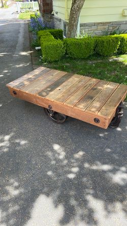 Industrial Factory Cart Coffee Table