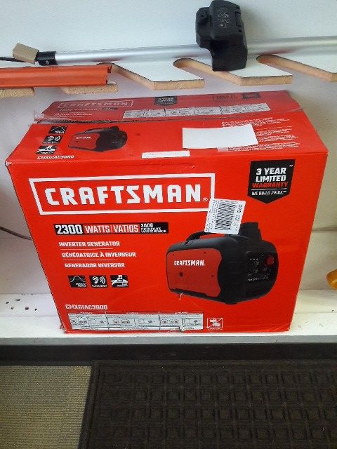 New Craftsman 2300 Watt Inverter Generator