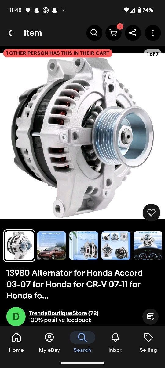 13980 Alternator for Honda Accord 03-07 for Honda for CR-V 07-11 for Honda