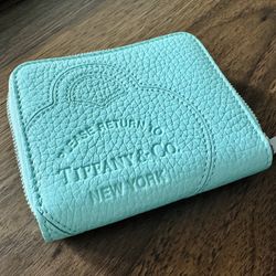 Tiffany & Co. Blue Zip Wallet