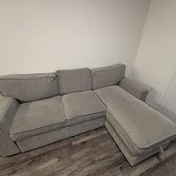 L-Shaped Cloud Sectional Couch with Storage Chaise