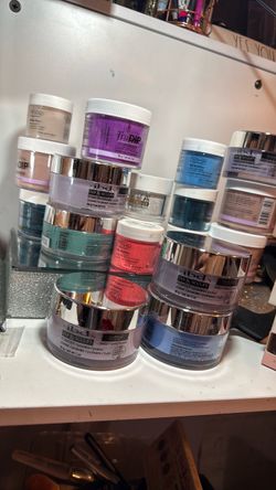 Mixed Lot of Nail Dip Powder Jars